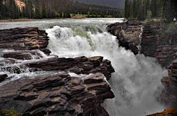 raging waterfall